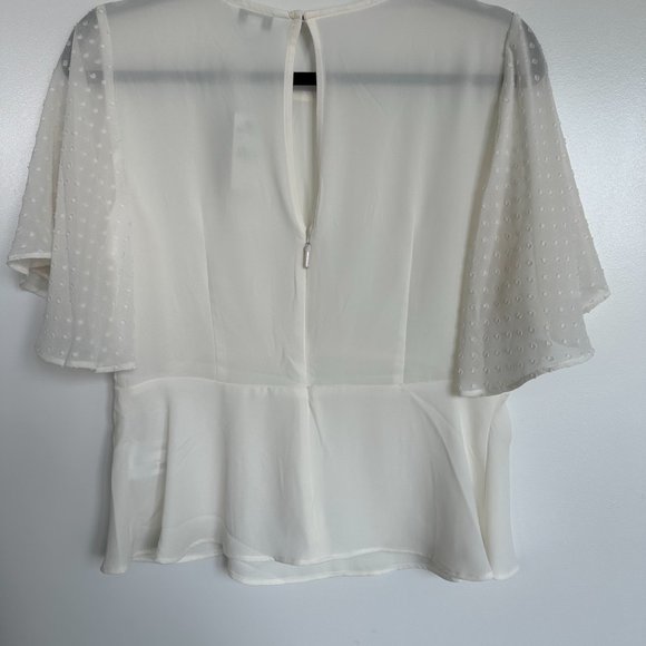 Express Peplum Flutter Sleeve Blouse - NWT - Picture 2 of 2